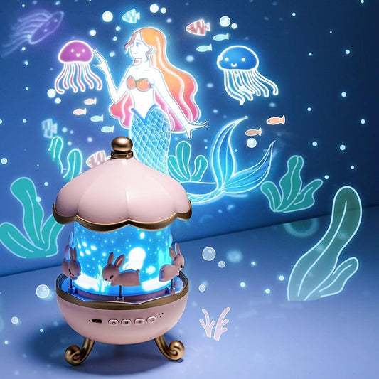 🌙 Galaxy Bunny Projector Lamp ✨