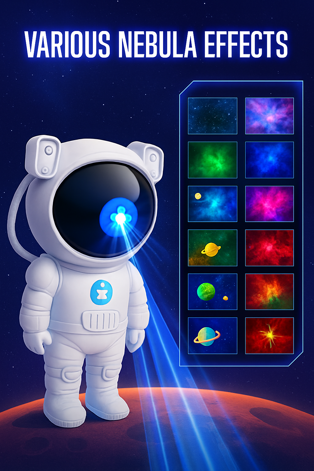 ✨🚀 Cosmic Explorer Astronaut Galaxy Projector 🌌🛸