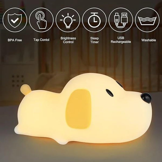 🐶💤 Cozy Sleeping Puppy Night Lamp 🌙✨